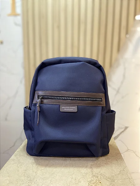 Mochila Feminina Azul Impermeável Urban Classic